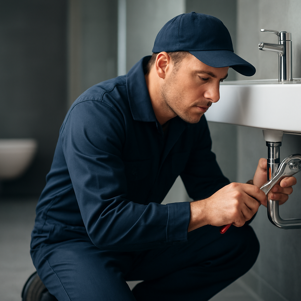 Sanitär-Techniker bei der Arbeit in Aargau